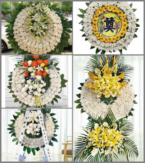 贵州毕节市黔西县协和乡半坡村花圈速递