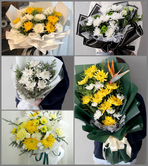 贵州毕节市黔西县协和乡半坡村白事花束代送
